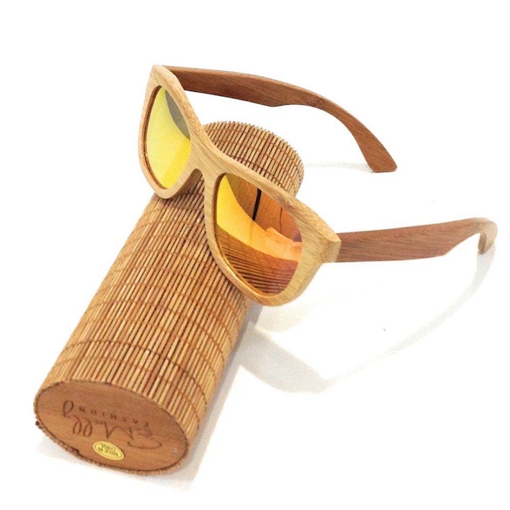 Fashion Handmade Polarized Bamboo Wood Sunglasses
